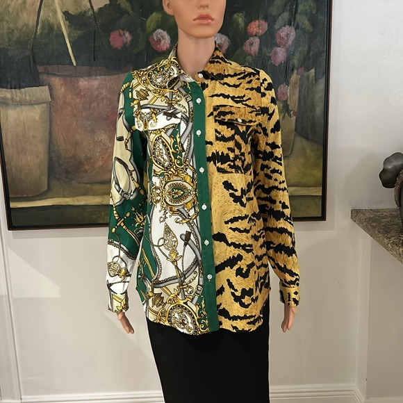 Essentiel Antwerp button down print shirt - Picture 4 of 11